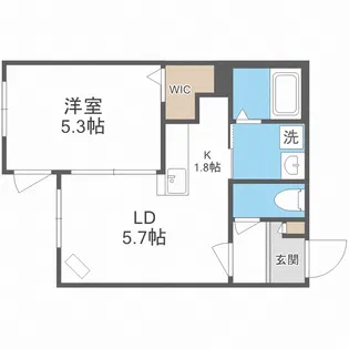 ペシェ澄川【1階】の間取り