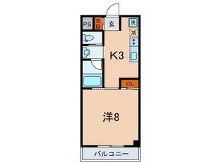 フォンテ-ヌやはぎI【3階】の間取り