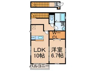 フラッツ・YIII【2階】の間取り