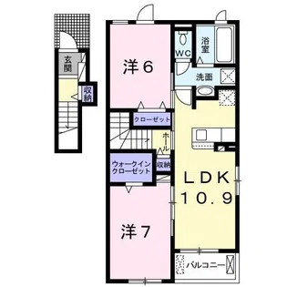 ヴィーナスコート II【2階】の間取り