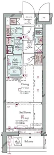 コンシェリア中野南台 THE RESIDENCE【3階】の間取り