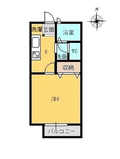 ウィンディア松山B棟【2階】の間取り