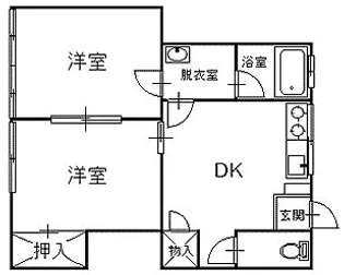 ハイム小笠原【2階】の間取り