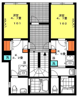 日辰マンション【1階】の間取り