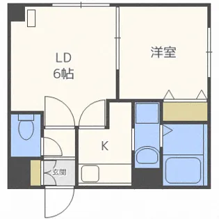 ルラシオン北大前【9階】の間取り
