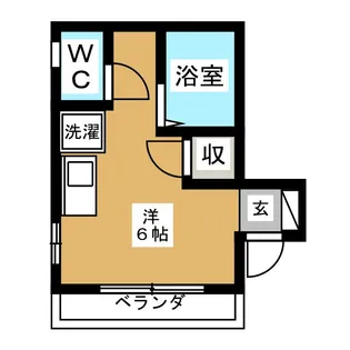 サニーワイズ【1階】の間取り