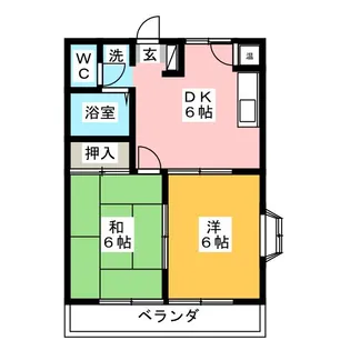 カトル壱番館【2階】の間取り