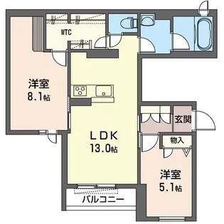 Shamaison イル・フィオーレ【3階】の間取り