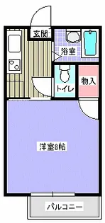 コーポヤング【1階】の間取り