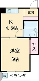 小島ハイツ2号【1階】の間取り