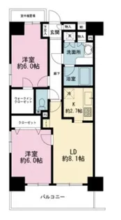 日神パレステージ東新宿イーストフォート【6階】の間取り