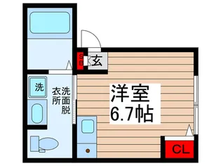 ベレガンス柏【2階】の間取り