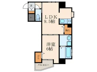 福岡県北九州市小倉北区中井1【マンション】の間取り