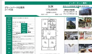グリーンパーク北葛西【2階】の間取り