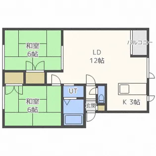 ハウス八軒【3階】の間取り