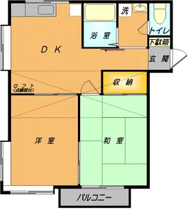ベルハイム北町【2階】の間取り