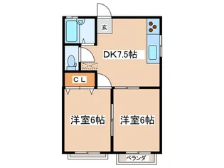シャルム湘南A【2階】の間取り