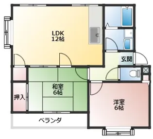 グリーンハイツウィステリア【3階】の間取り