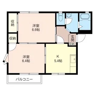 シャーメゾン グリーンハイツ三橋E【2階】の間取り