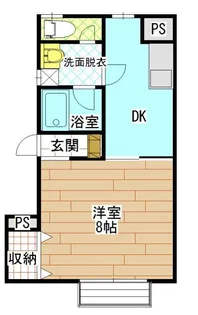 ステイションハイツ大通り【1階】の間取り