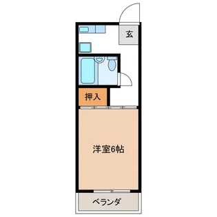 サンメゾン24D【2階】の間取り