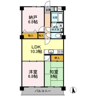 グリーンヒル上原【2階】の間取り