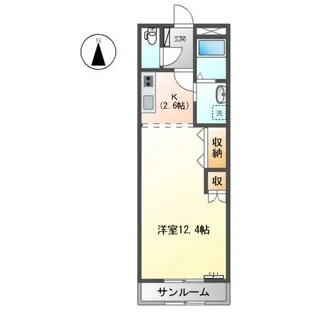 サンヴィレッジA【2階】の間取り