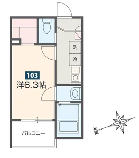 千葉県千葉市花見川区武石町2【アパート】の間取り