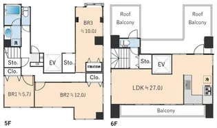 イルミナート白金【5階】の間取り
