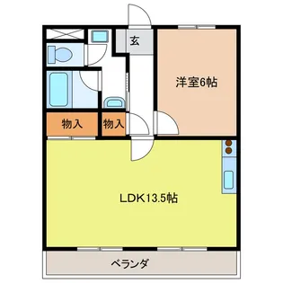 岐阜県各務原市那加石山町2【アパート】の間取り