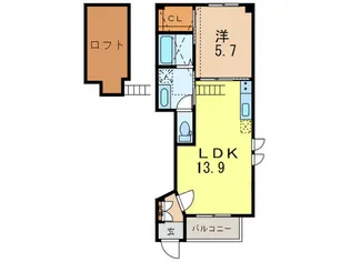 ハイツミリカ【1階】の間取り