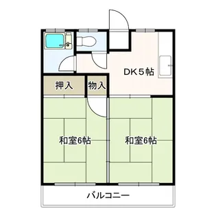 2DKの間取り画像