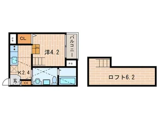 リヴェールメゾン【2階】の間取り