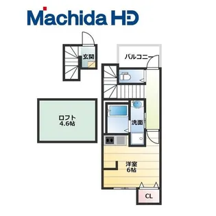 あんしん+浜寺公園町08-5002【2階】の間取り