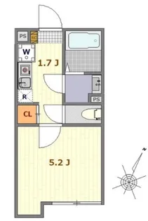 ヴァンガードハイツ東村山【3階】の間取り