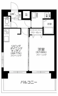 東京都中野区南台5【マンション】の間取り