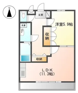 クレストール広表【2階】の間取り