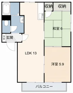 フォーレス榎 A棟【1階】の間取り
