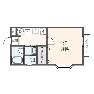 ウエストツー【2階】の間取り
