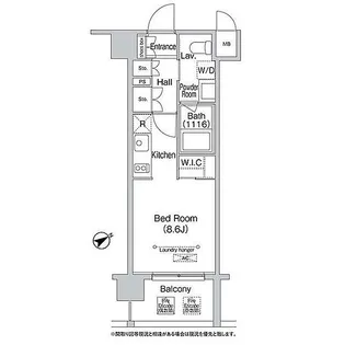 エミネンス高輪台【7階】の間取り