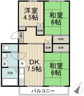 西武百草園団地【5階】の間取り
