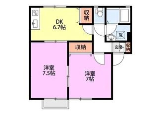 ペットソラーレ【2階】の間取り