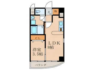 パラシオン千代田【2階】の間取り