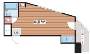 ラフォーレ新今宮【6階】の間取り