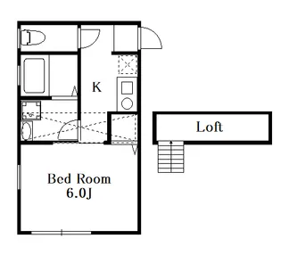 東京都中野区中野5【アパート】の間取り