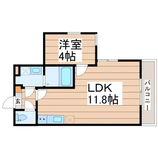 メゾン・ド・リアン【2階】の間取り