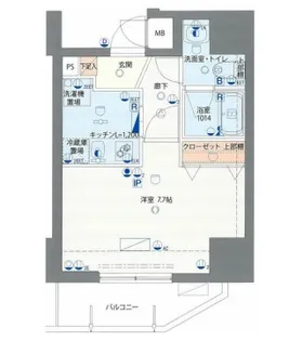 東京都台東区入谷1【マンション】の間取り