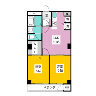荻窪北マンション【2階】の間取り
