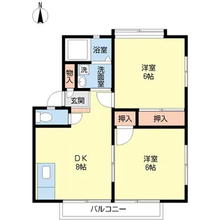 コーポベルックス【2階】の間取り