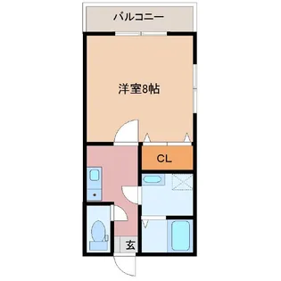 コンフレール竜王【1階】の間取り